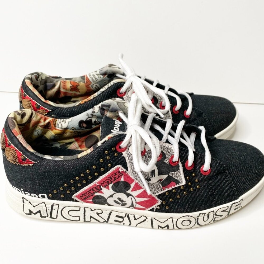 Desigual Sneakers “Cosmic Mickey Denim” (Black) 10M